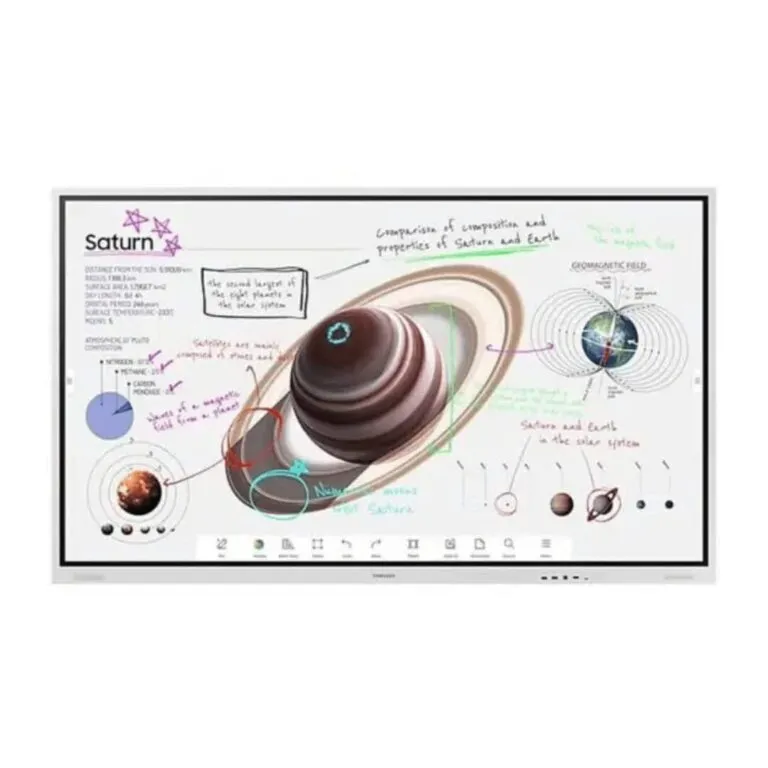 SAMSUNG Flip Pro WMB Interactive Display, 85″ 4K UHD VA Display, 75Hz Refresh Rate, 8ms Response Time, White