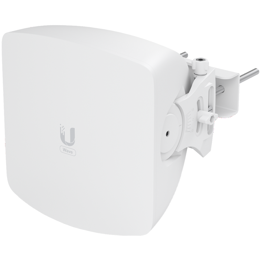 [WAVE-AP-EU] UBIQUITI Wave AP; Max. throughput: 5.4 Gbps (2.7 Gbps duplex); 30° sector coverage; 5 GHz weatherproof backup radio (Max. throughput: 800 Mbps); 2.5 GbE and (1) 10G SFP+ WAN ports; Integrated GPS & Bluetooth; 15 client capacity: Wave Pro (8 km link range), Wave Long-Range (8 km link range), Wave Nano (5 km link range), Wave Pico (1.3 km link range).