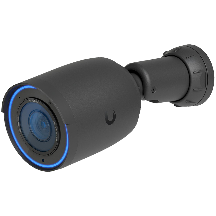 [UVC-G6-PRO-BULLET-B] UBIQUITI UVC-G6-Pro-Bullet-B All-weather 4K PoE+ camera with a Multi-TOPS AI engine, 2.36x optical zoom, and a large 1/1.2" CMOS sensor for exceptional low-light clarity and long-range IR night vision