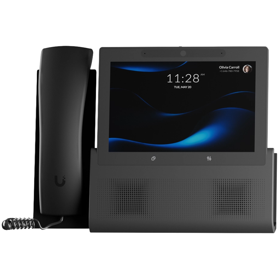 [UTP-G3-TOUCH-WALL] Ubiquiti UniFi UTP-G3-Touch-Wall wall-mountable smartphone for UniFi Talk, featuring a 7" touch display and seamless integration with UniFi applications, integrates with 3rd party PBX platforms using Talk Relay