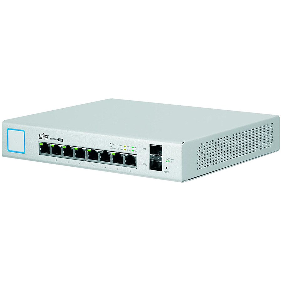 [US-8-150W-EU] "Ubiquiti 8-Port Fully Managed PoE+ Gigabit Switch with 2 SFP ports,150W Power Supply, EU"
