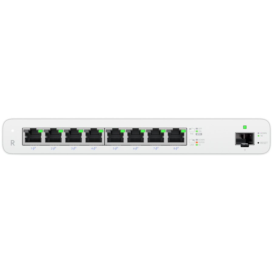 [UISP-R-EU] (8) GbE RJ45 ports with 27V passive PoE output Router