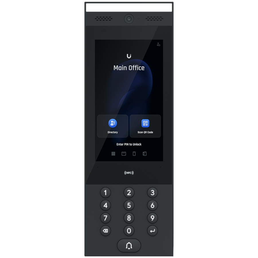 [UA-INTERCOM] Ubiquiti UA-Intercom indoor/outdoor intercom terminal for managing residential and commercial building entry requests