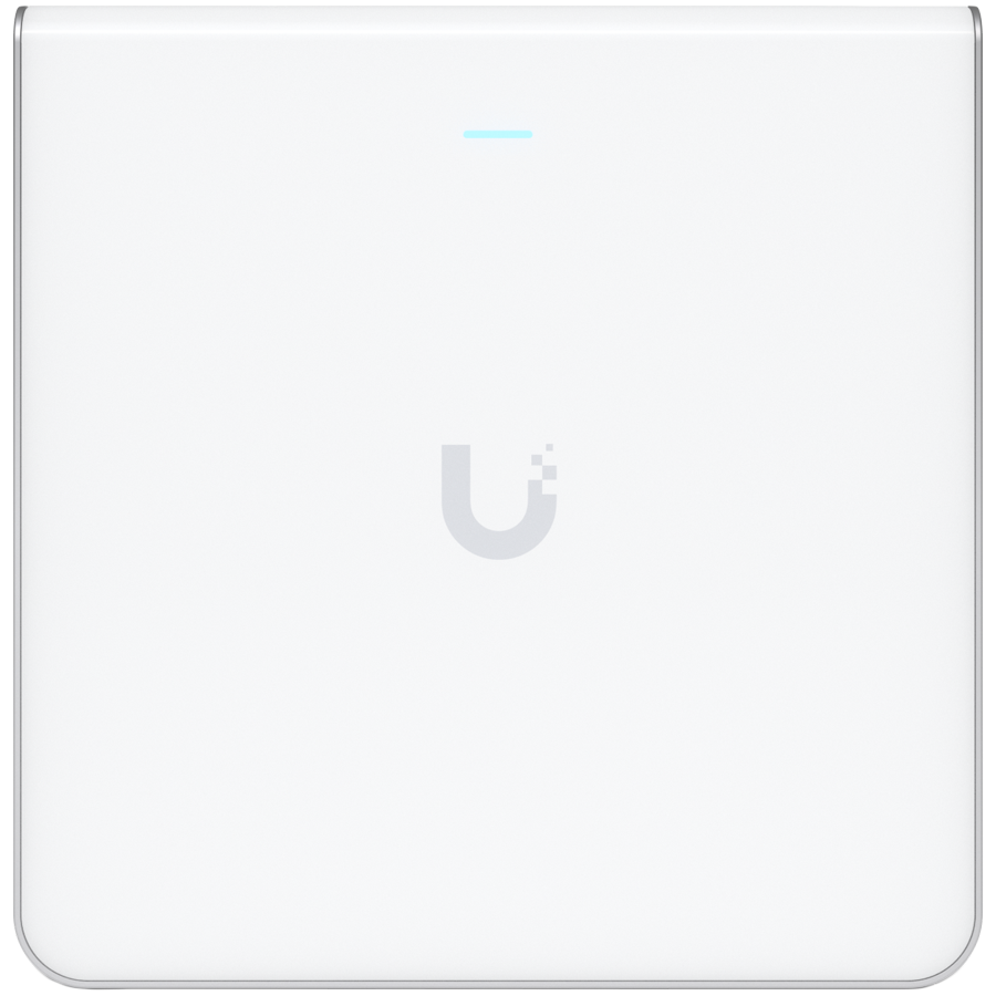 [U6-ENTERPRISE-IW] UBIQUITI U6 Enterprise In-Wall, 10 spatial streams, 115 m² (1,250 ft²) coverage, 600+ connected devices, Powered using PoE+/PoE++, (4) GbE ports with (1) PoE output, 2.5 GbE uplink.