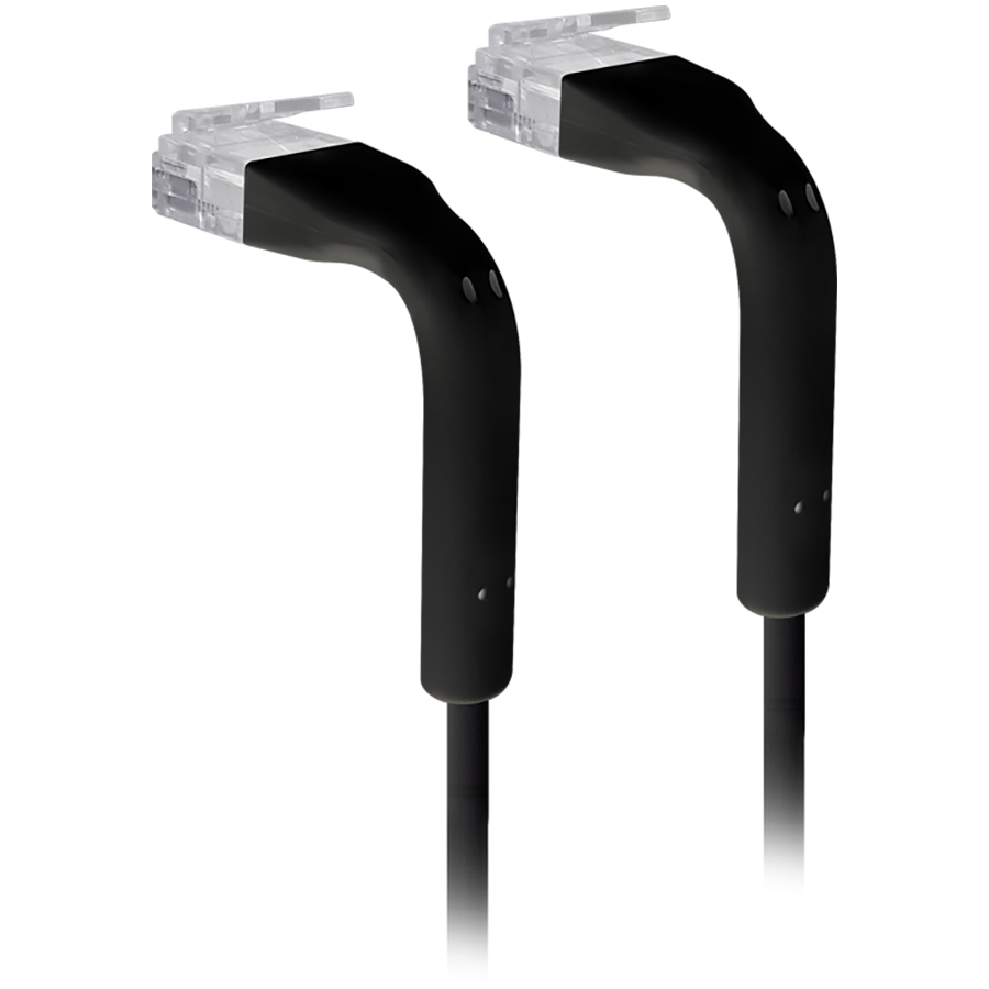 [U-CABLE-PATCH-RJ45-BK-50] Ubiquiti Ultra-thin patch cable with bendable boots designed for installation flexibility, pack of 50 units