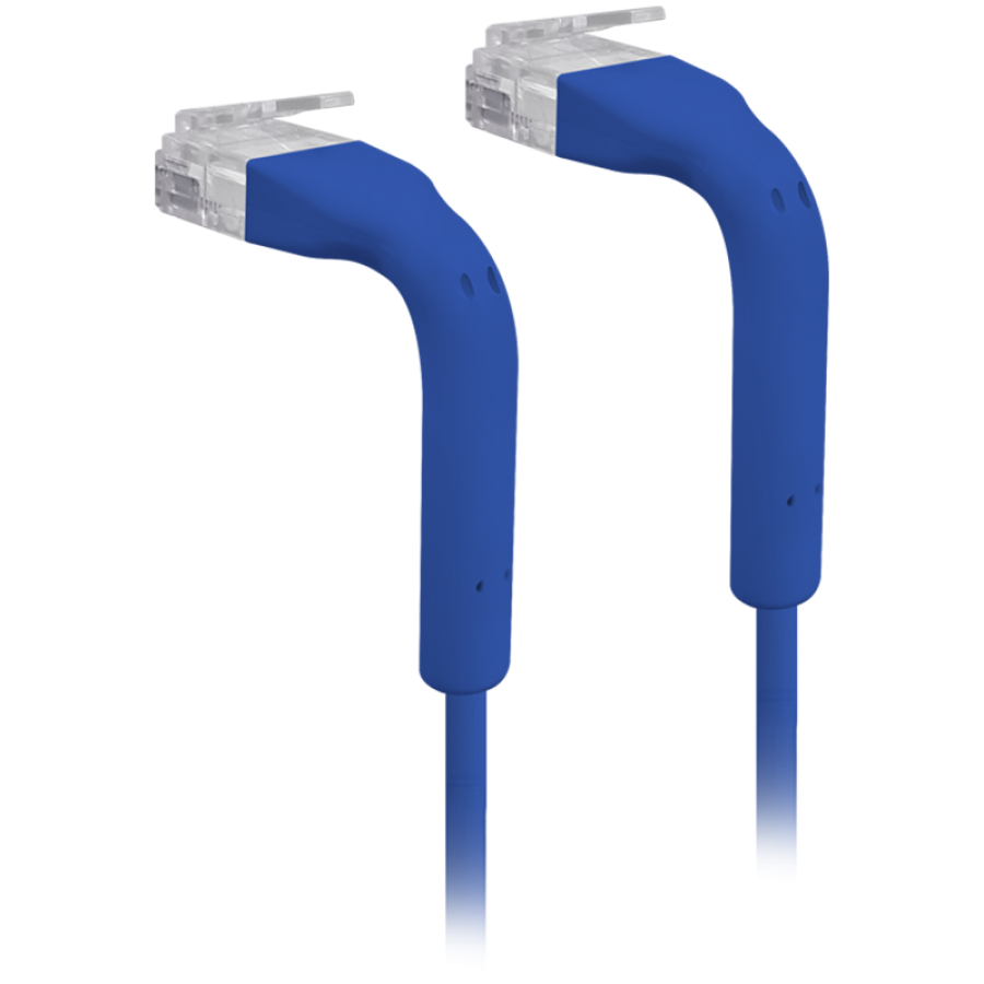 [U-CABLE-PATCH-5M-RJ45-BL] Ubiquiti UniFi Patch Cable U-Cable-Patch-5M-RJ45-BL Ultra-thin patch cable with bendable boots designed for installation flexibility, 3 mm outer diameter, 5m, Blue