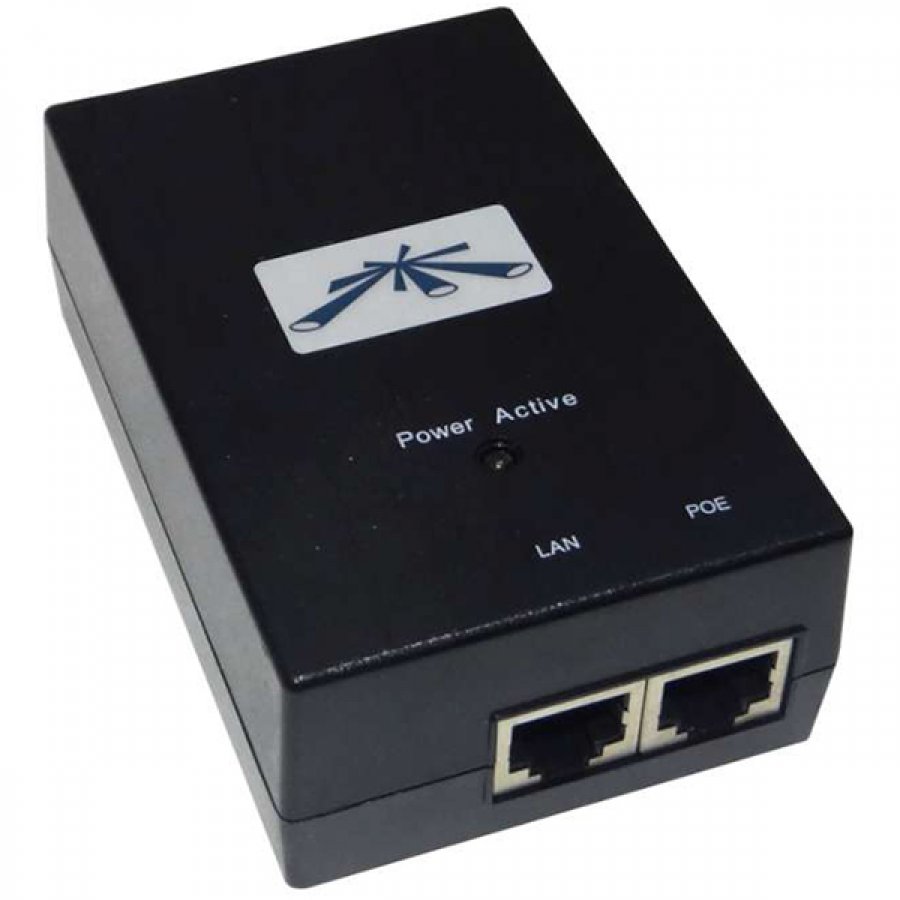 Ubiquiti PoE POE-48-24W, 48VDC @ 0.5A, Fast Ethernet