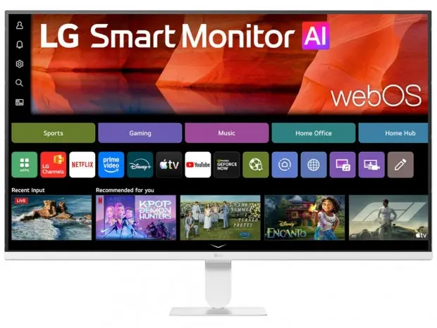 LG 32U501SB-W Smart Monitor with webOS, 120Hz Refresh Rate