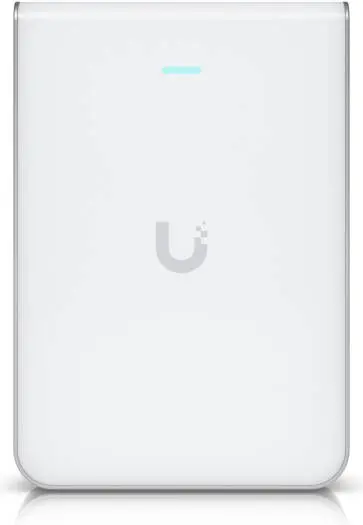 Ubiquiti U7 Pro Wall Access Point, WiFi 7 with 6 GHz Support, 6 Spatial Streams, Up to 5.7 Gbps Max Data Rate, 2 x 2 (DL/UL MU-MIMO) Feature, White  U U7 Pro Wall