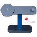 CANYON Wireless Charging Station Hexagon 310 3in1 DarkGrey/Blue