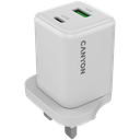 CANYON charger CU45AC GaN 45W 1xPD 1xQC UK White