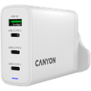 CANYON charger OnCharge 140 GAN Total 150W MAX 3 USB-C +1 USB-A White UK plug
