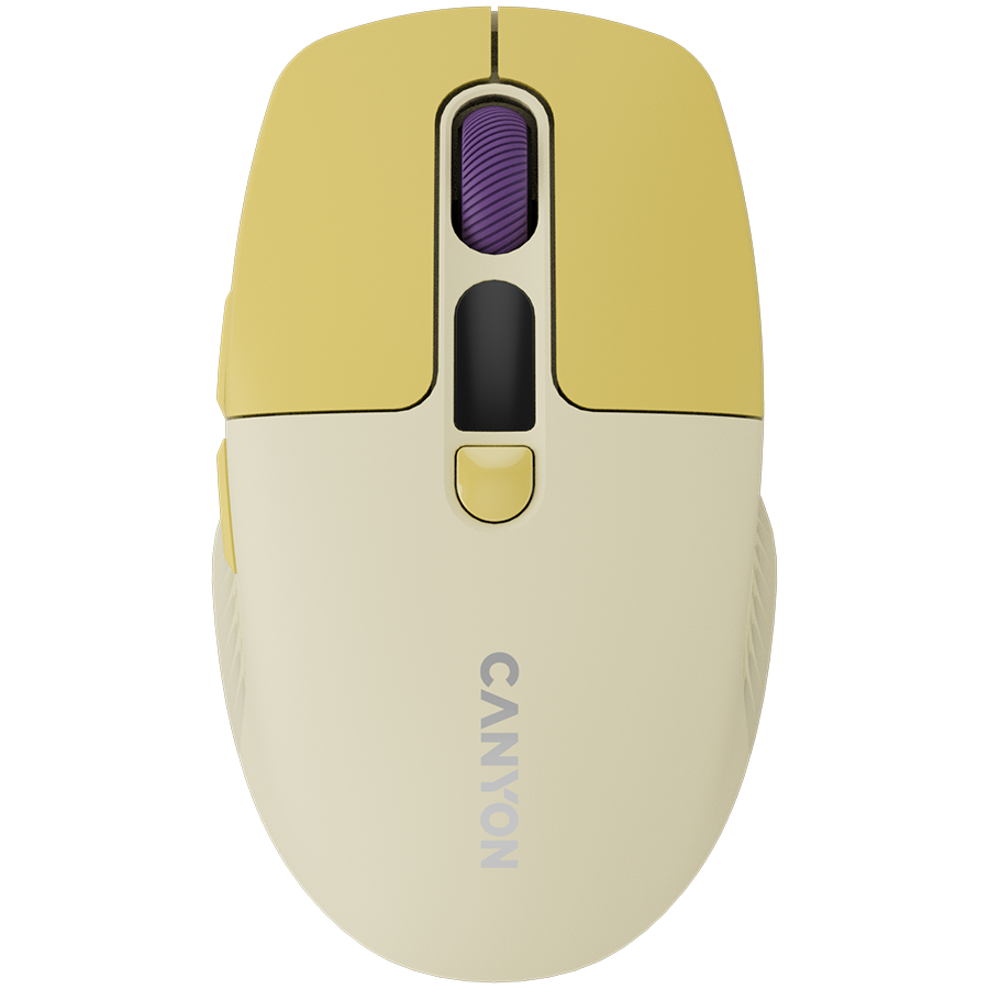 [CNS-CMSW26Y] CANYON mouse MW-26 LCD Silent Dual Mode Wireless Yellow