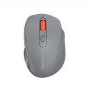 Canyon 6 buttons wireless 2.4Ghz mouse, MX8650A Sensor, DPI up to 1600,Injection case, 3 M life times left and right switches, 2xAAA battery, ABS material. Size: 105x71x40mm, Weight: 59g, Dark grey