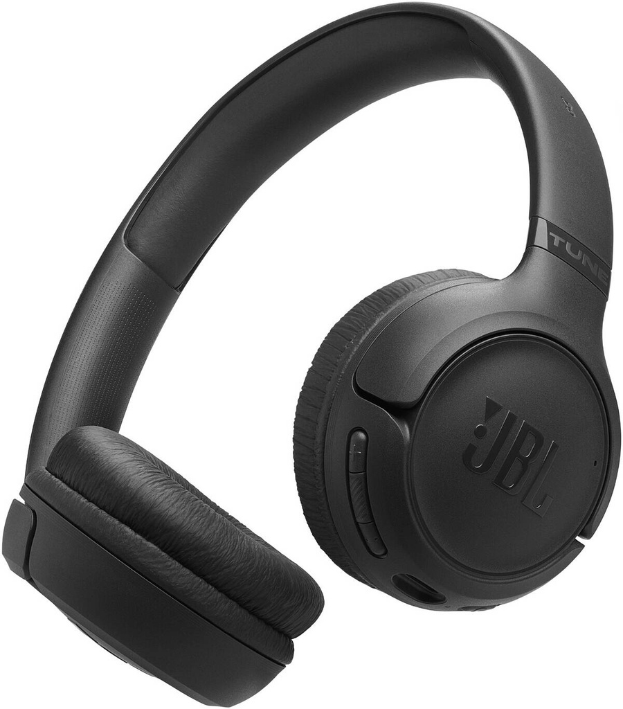 JBL Tune 530BT Wireless On-Ear Headphones, JBL Pure Bass Sound, Up to 76 Hours Battery Life, Bluetooth 6.0 Connection, Lightweight Foldable Design, 2 Beamforming Mics, Black