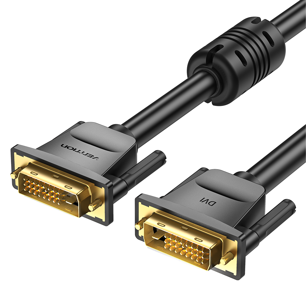 VENTION DVI(24+1) Male to Male Cable 2M Black Model # EAABH