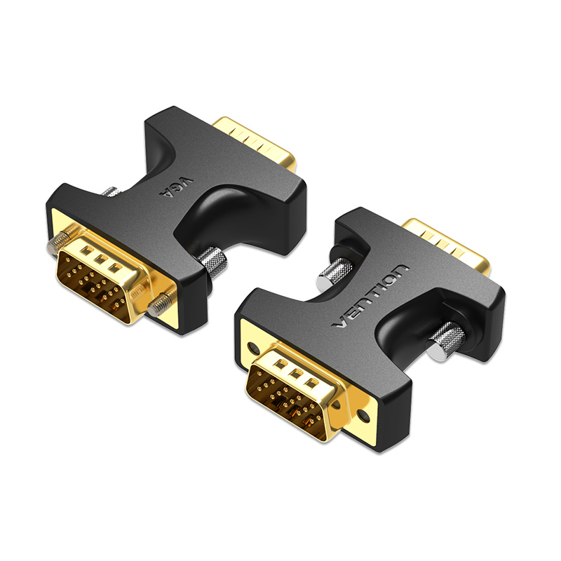 VENTION VGA Male to Male Adapter Black Model # DDEB0