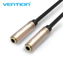 VENTION 3.5mm Female to Female Audio Extension Cable 0.3M Red Metal Type Model # BFABY