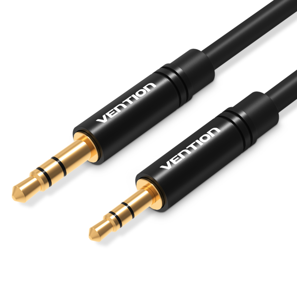 [BALBD] VENTION 3.5mm Male to 2.5mm Male Audio Cable 0.5M Black Metal Type Model # BALBD