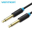 VENTION 6.5mm Male to Male Audio Cable 0.5M Black Model # BAABD