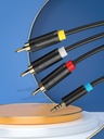 VENTION 2.5mm Male to 3RCA Male AV Cable 1.5M Black Model # BCCBG