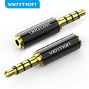 VENTION 3.5mm Male to 2.5mm Female Audio Adapter Black Metal Type Model # BFBB0