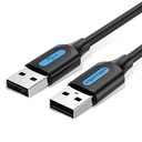 VENTION USB 2.0 A Male to A Male  Cable 1M Black PVC Type Model # COJBF