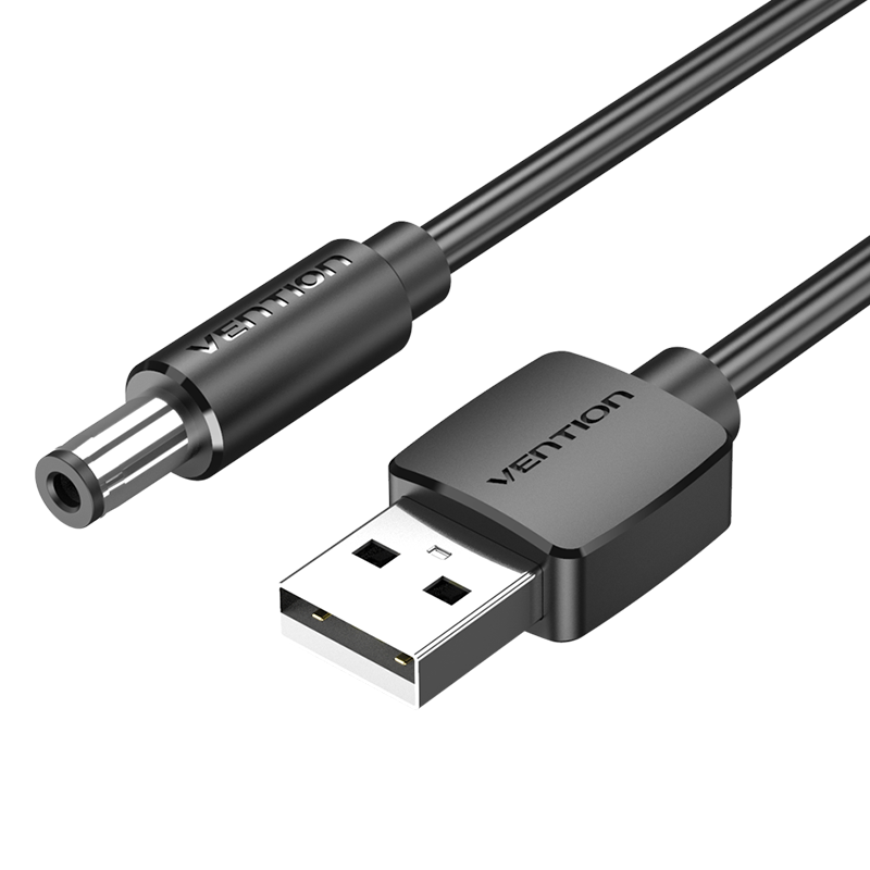 VENTION USB to 5.5mm Barrel Jack 5V DC Power Cable White 1m Model # CEYBF