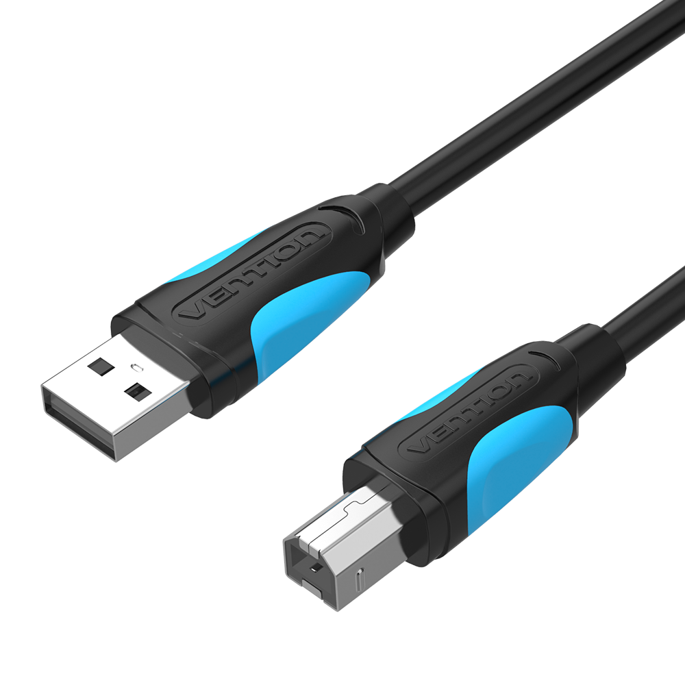 [VAS-A16-B150] VENTION USB2.0 A Male to B Male Print Cable 1.5M Black Model # VAS-A16-B150