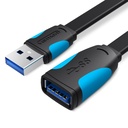 VENTION Flat USB3.0 Extension Cable 1M Black Model # VAS-A13-B100