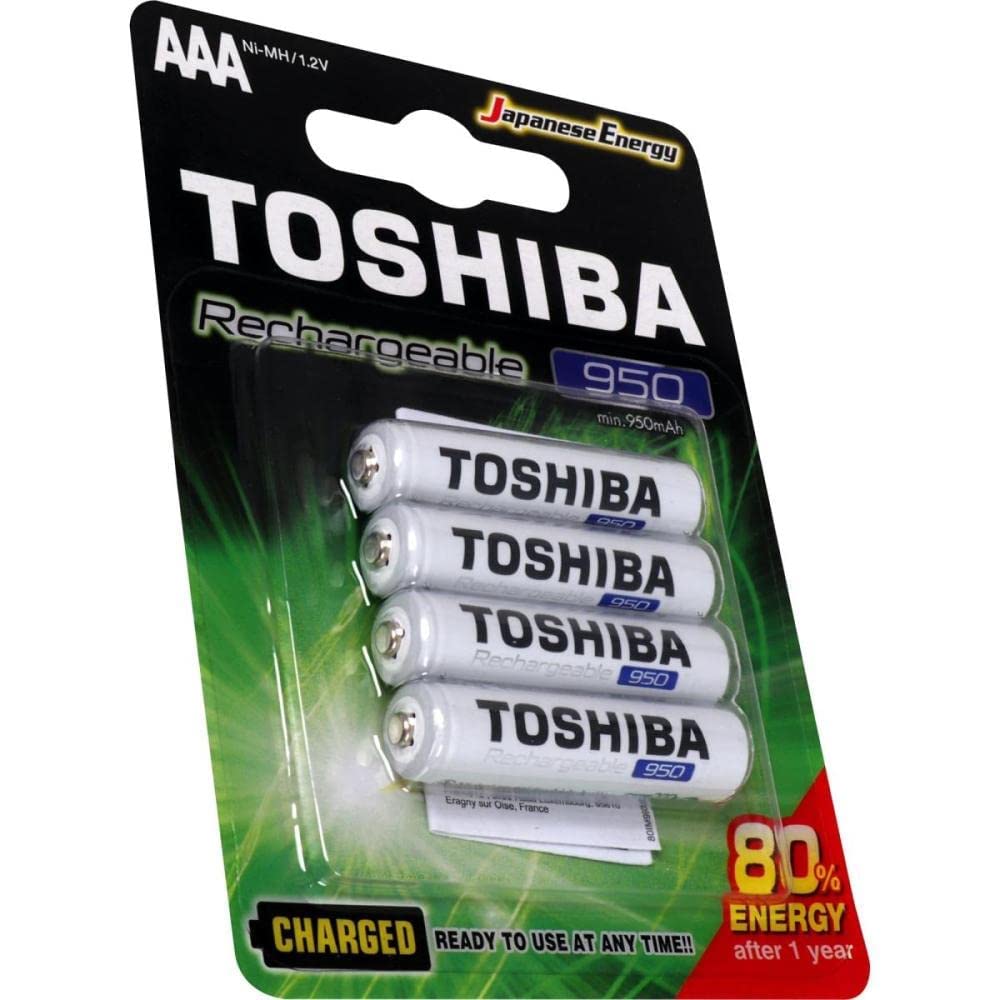 Toshiba Rechargeable Battery AAA 4Pcs 950mAh
