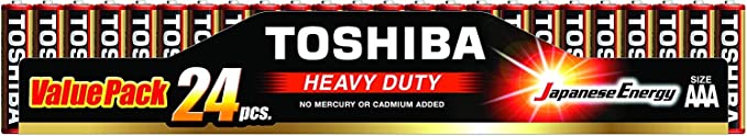 TOSHIBA Heavy Duty AAA 24 Battery Pack