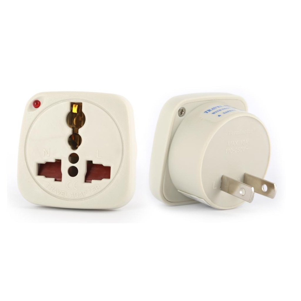 [TL 13] Terminator Multi Traveler Adapter With Shutter & Indicator (US to Universal)