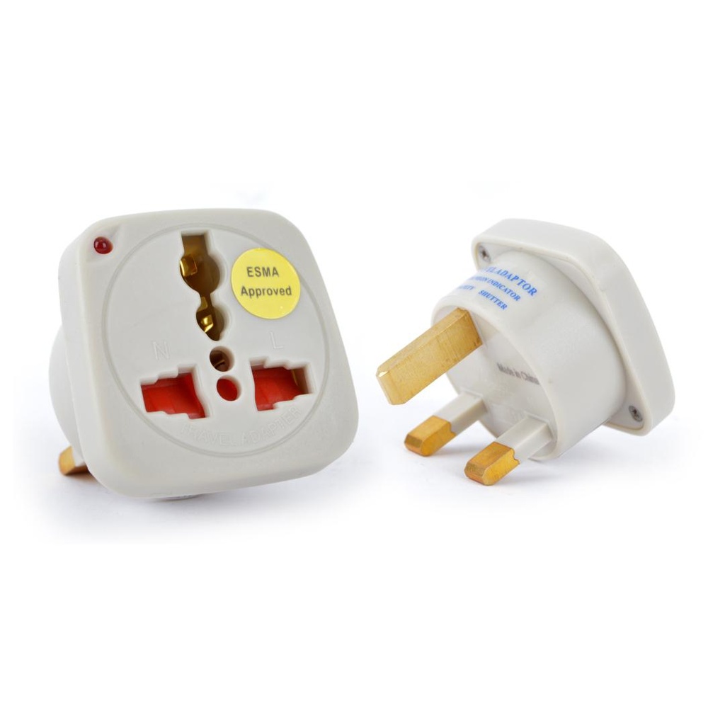 Multi Traveler Adapter UK or UAE 3 Pin Plug