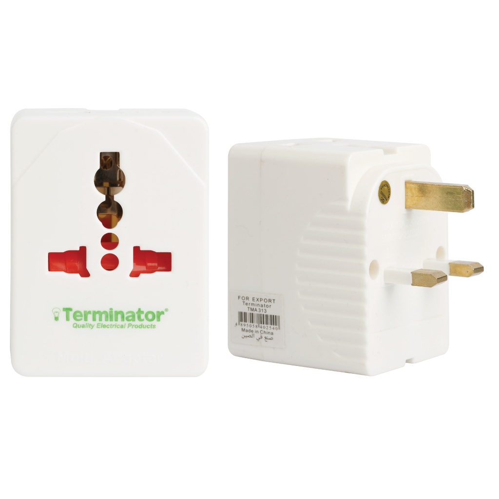 Terminator Power Adapter 3 Way Universal Sockets (TMA 313)