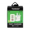 Terminator Fast Charger with 3 USB 13A Qualcomm Quick Charge Technology3.0 Speed Adapter TUS4A-3USB