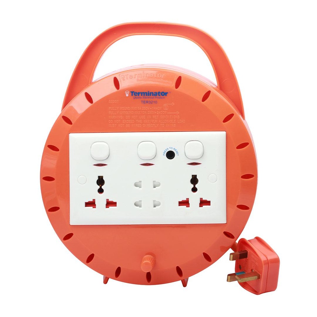 Terminator 4 Way Extension Reel 5M Cable TER 3210-5M