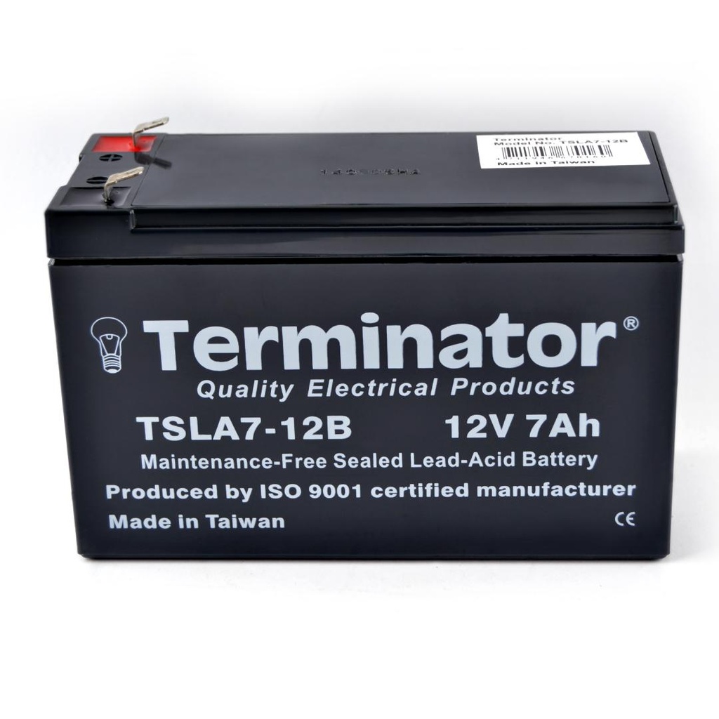 Terminator Rechargeable Sealed Lead Acid Batteries - Tsla 7-12v