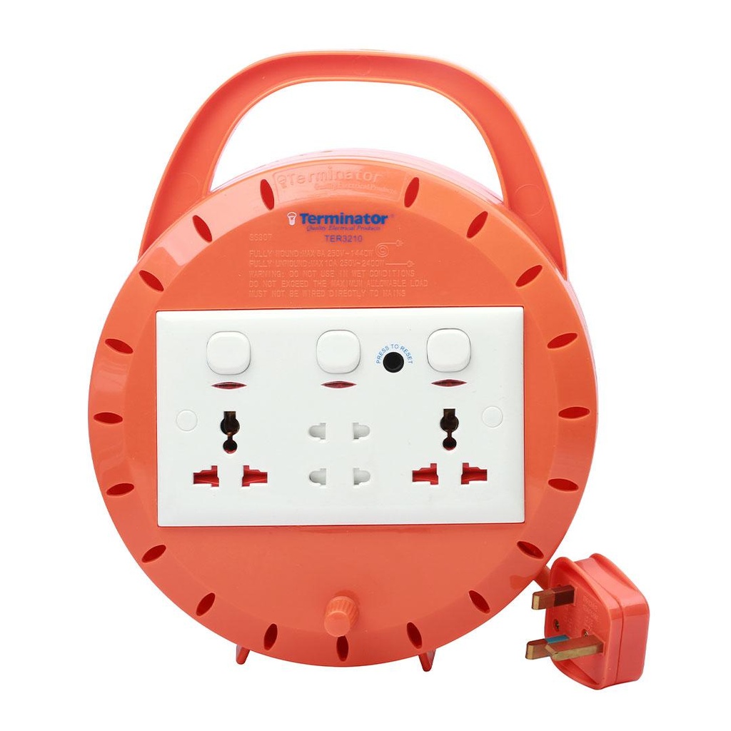 Terminator 4 Way Extension Reel 10M Cable TER 3210-10M