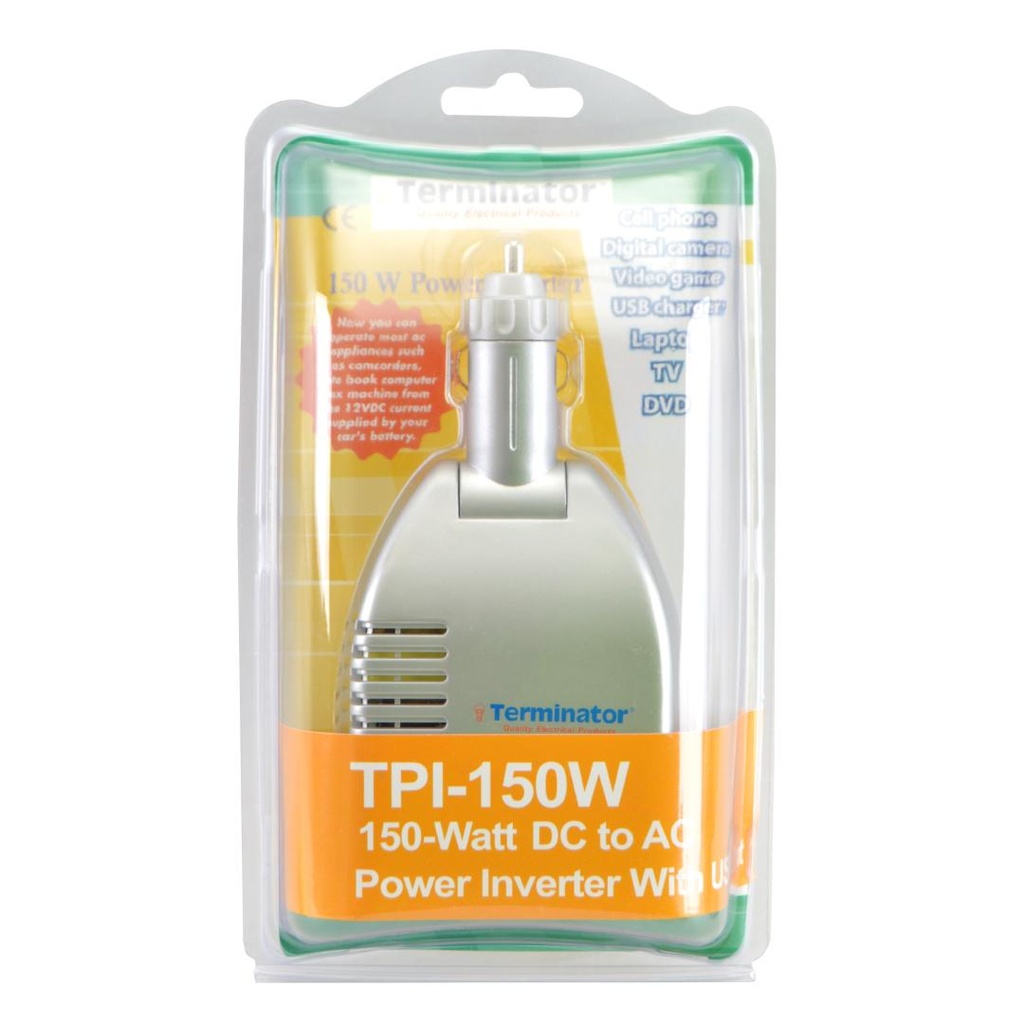 [TPI 150W] Car DC to AC Converter - 12V DC to 240V AC 150W - Made in Taiwan