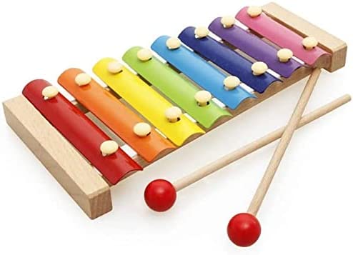 [4000-124-02] BUY4LESS - Xylophone for Kids, Educational, 8 Notes Wooden Toy Musical Instrument