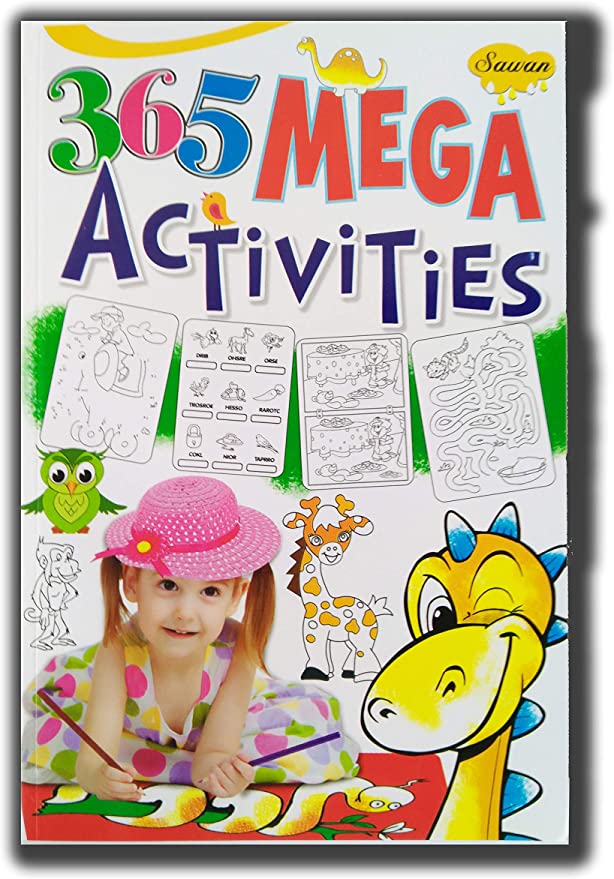 365 Mega Activity Book for 365 Days Perfect For kids Learning variety of activities Improves Math, Reading Reasoning,Fine Motor Skills, Coloring etc