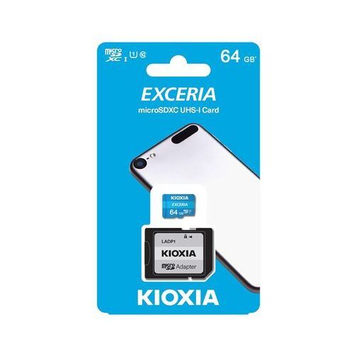 KIOXIA microSD EXCERIA 64GB Blue