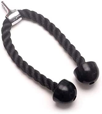 BUY4LESS - Tricep Rope Abdominal Crunches Cable Attachment Pull Down Laterals Biceps Training Fitness Equipment Body Building Gym Pull Rope