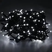 BUY4LESS - White 120 LED 11 Meter Copper Wire Exterior Waterproof Fairy Light for Christmas Trees Party Outdoor Decoration