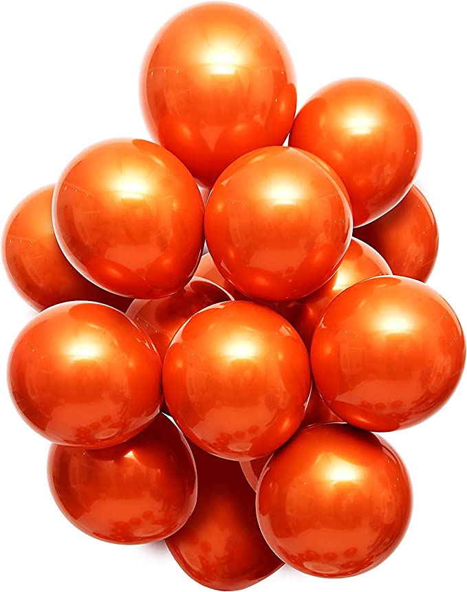 50PC-12" M. BALLOON-ORANGE #DFS-620-040