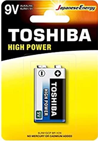TOSHIBA alkaline battery 9V