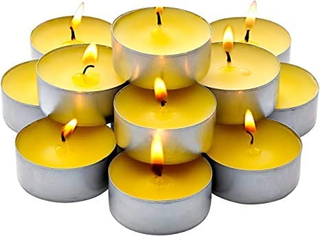 BUY4LESS - Tea Light Scented Candle 40 pieces (Lemon, 40 pieces)