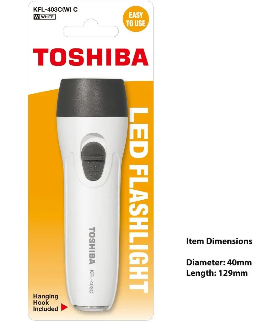 [KFL 403C-Black] Toshiba LED Pocket Flashlight Black