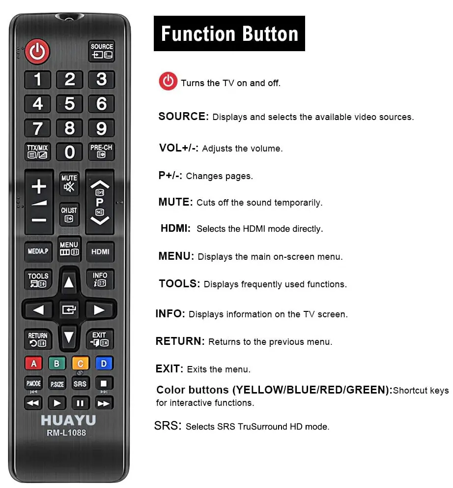 [RM-L-1088] RM-L-1088 Huayu common LCD/LED TV